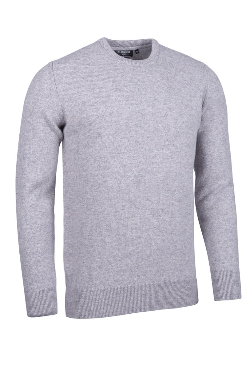 Mens Crew Neck Lambswool Golf Sweater