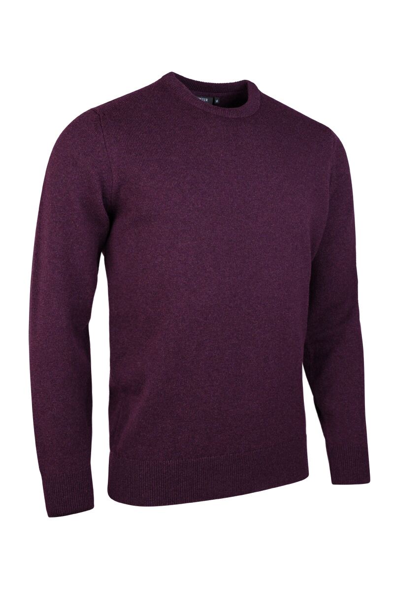 Mens Crew Neck Lambswool Golf Sweater