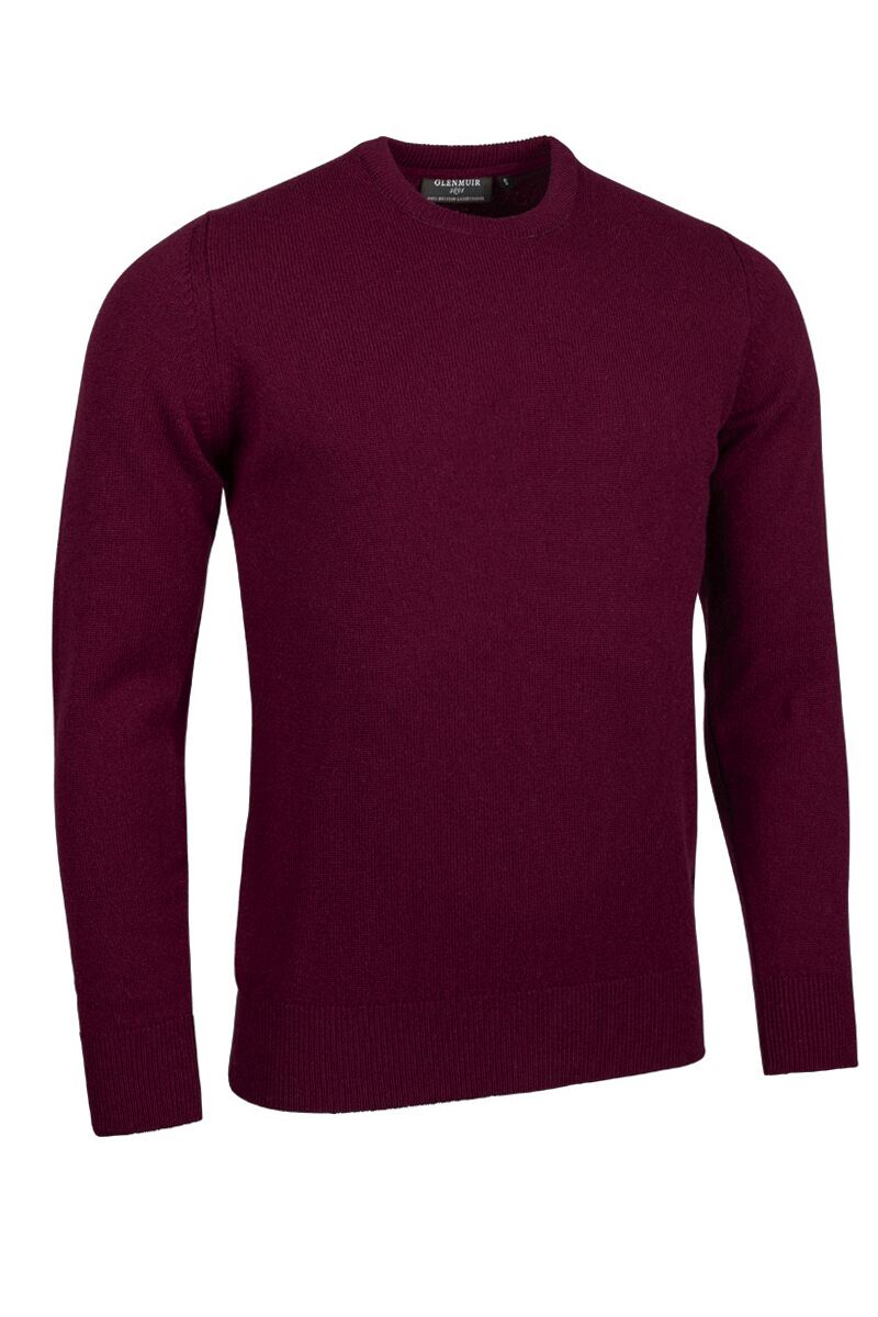 Mens Crew Neck Lambswool Golf SweaterS / Color5