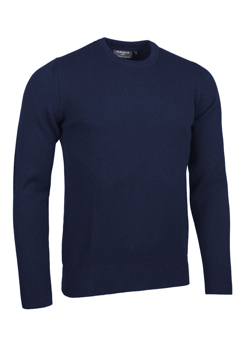 Mens Crew Neck Lambswool Golf SweaterS / Color7