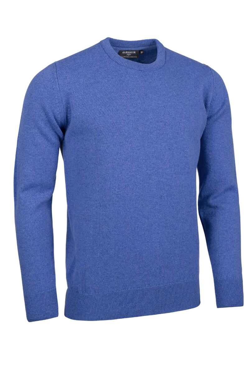 Mens Crew Neck Lambswool Golf Sweater