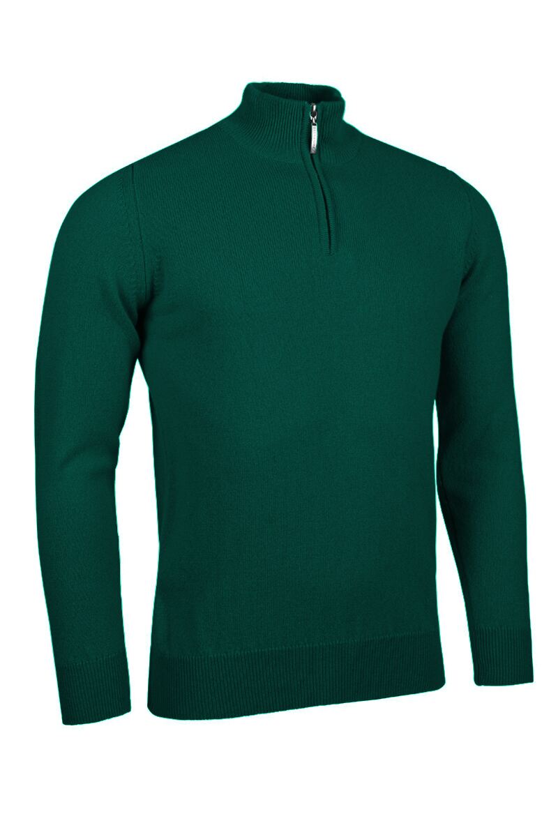 Mens Quarter Zip Lambswool Golf SweaterM / Color8