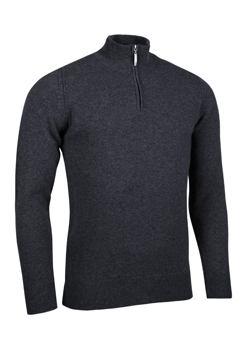 Mens Quarter Zip Lambswool Golf SweaterM / Color11