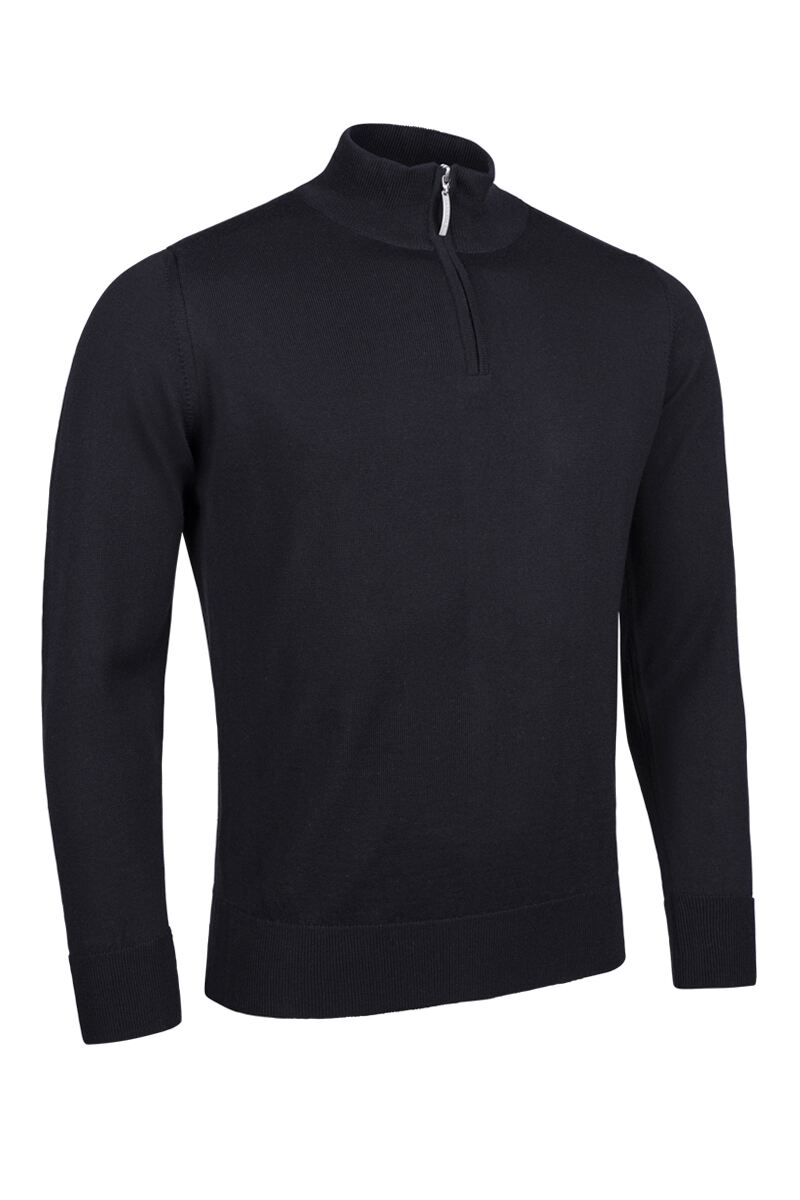 Mens Quarter Zip Merino Wool Golf SweaterS / Color11