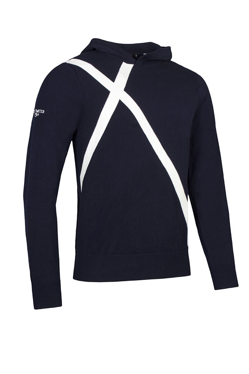 Mens Saltire Cross Cotton Golf Hoodie