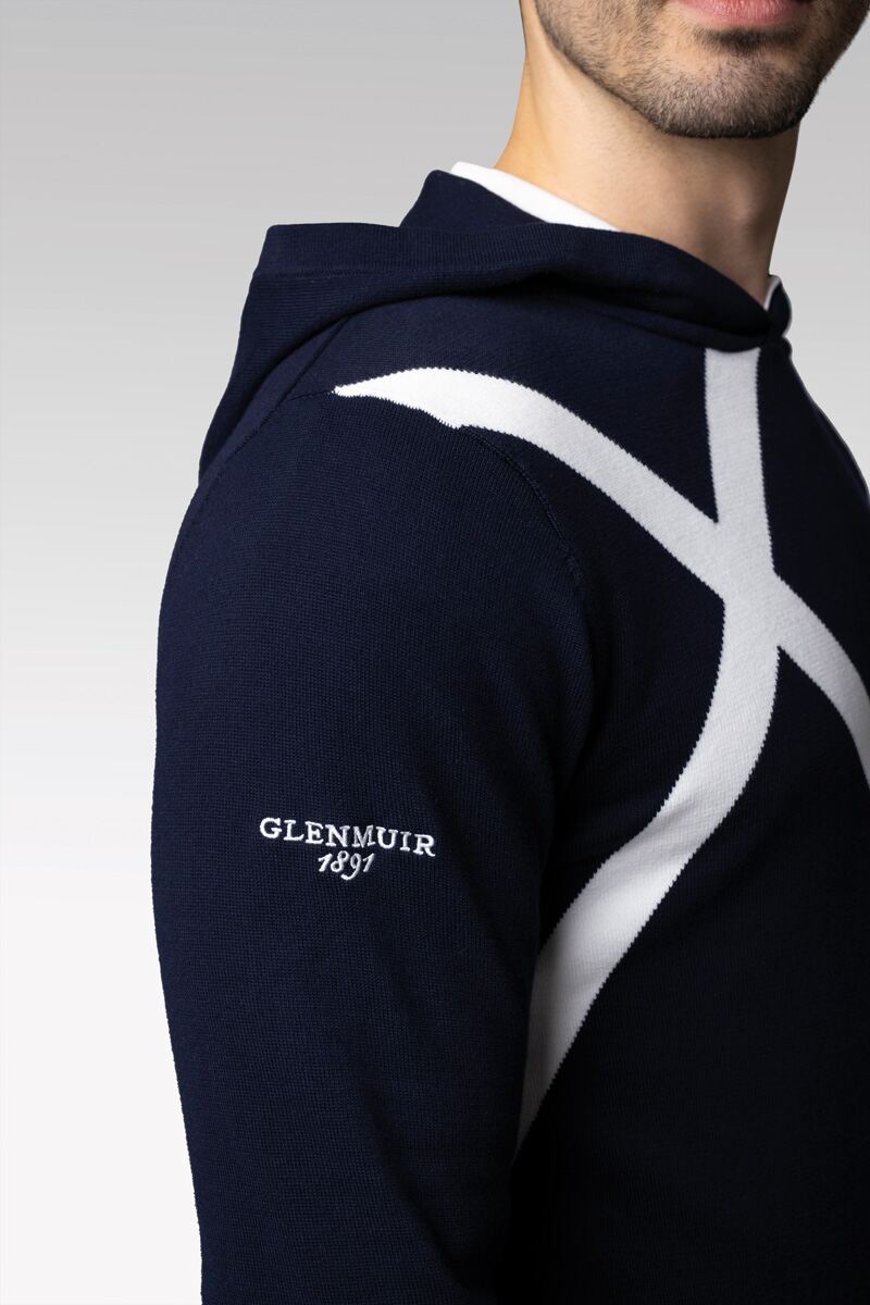 Mens Saltire Cross Cotton Golf Hoodie