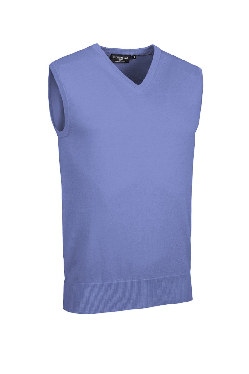 Mens V Neck Cotton Golf Slipover