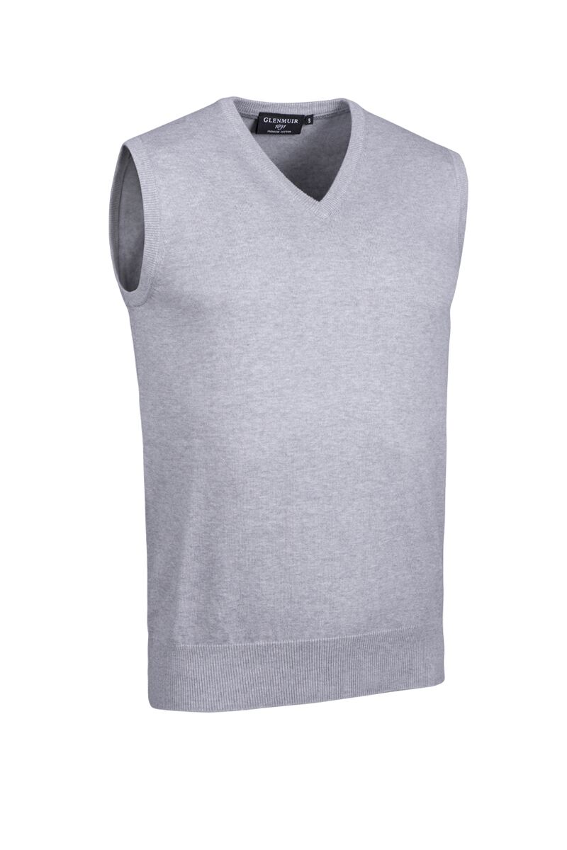 Mens V Neck Cotton Golf Slipover