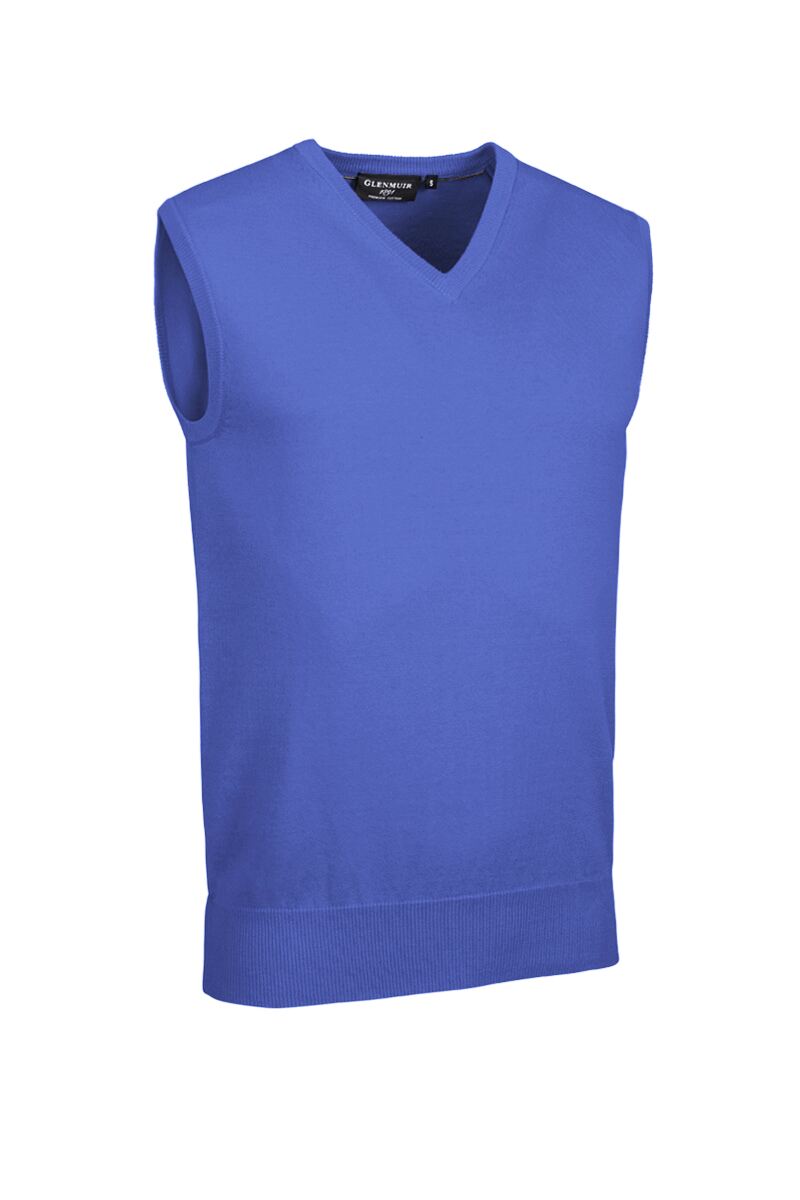 Mens V Neck Cotton Golf Slipover