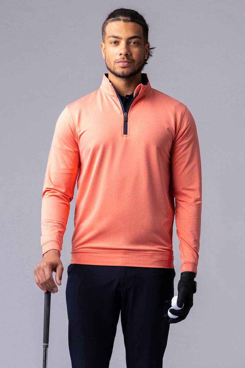 Mens Quarter Zip Lightweight Performance Golf Midlayer