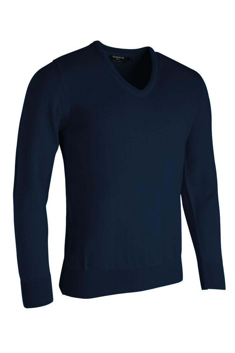 Mens V Neck Merino Wool Golf SweaterS / Color5